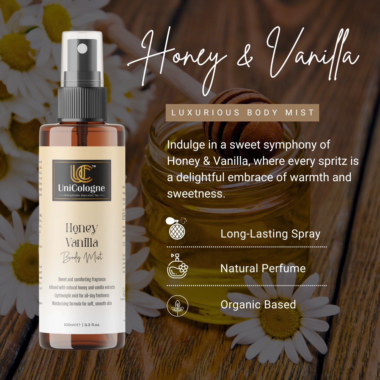 Honey & Vanilla Luxurious Body Mist