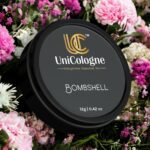 UniCologne™ Bombshell | Luxury Solid Perfume for Men & Women | Alcohol Free Strong and Long-Lasting Fragrance | Citrus Fruity Floral Green Amber Sensual Musk | Goodness of Beeswax + Shea Butter + Almond Oil